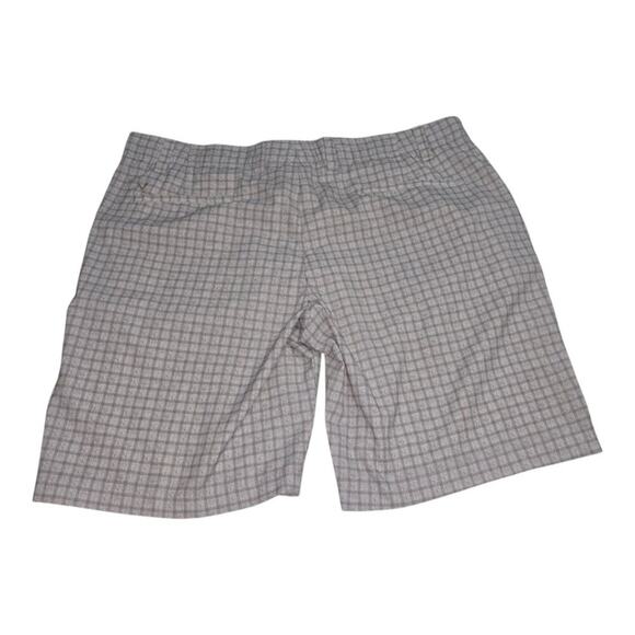 Calloway Men's Gray Checkered Gold Active Shorts Size 40 - Picture 2 of 6